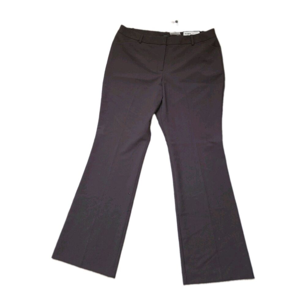NWT Worthington Modern Fit Deep Chocolate Brown Trouser Pants Womens Sz 16